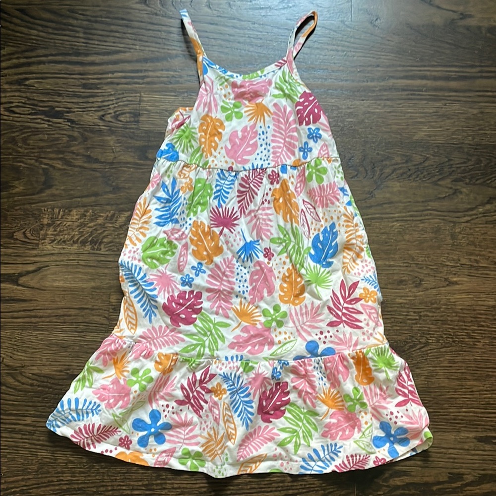 Old Navy Pink and Orange Ruffled Tiered Sundress